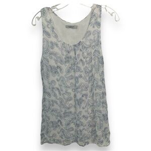 Made in Italy Silk Sleeveless Tunic Top with Lace Size L Tendenze Jersey…